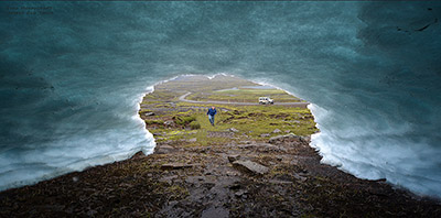 טיול ג'יפים באיסלנד: מערות קרח
