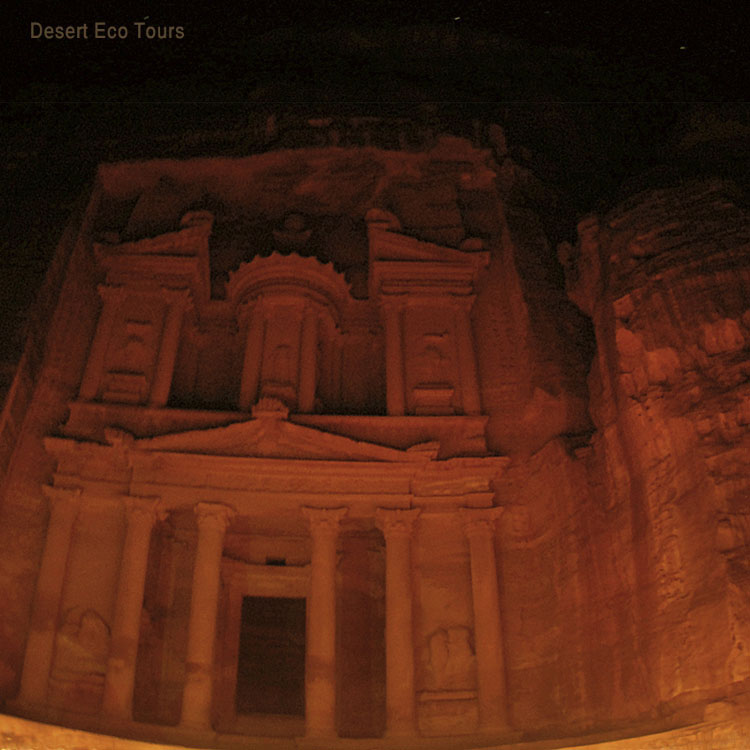 Tours to Jordan: Petra by night