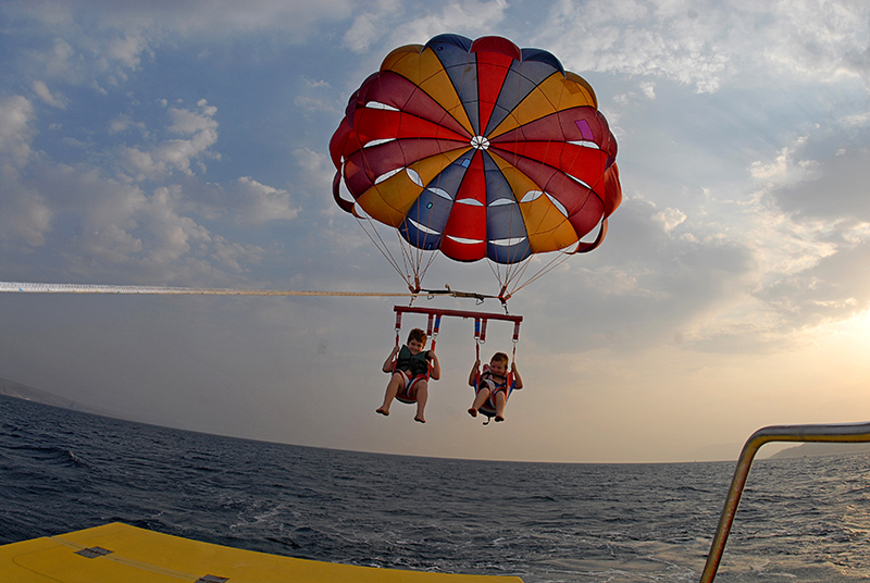 Parasailing in the Red Sea Eilat