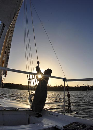 Sail boat on the Nile- Egypt