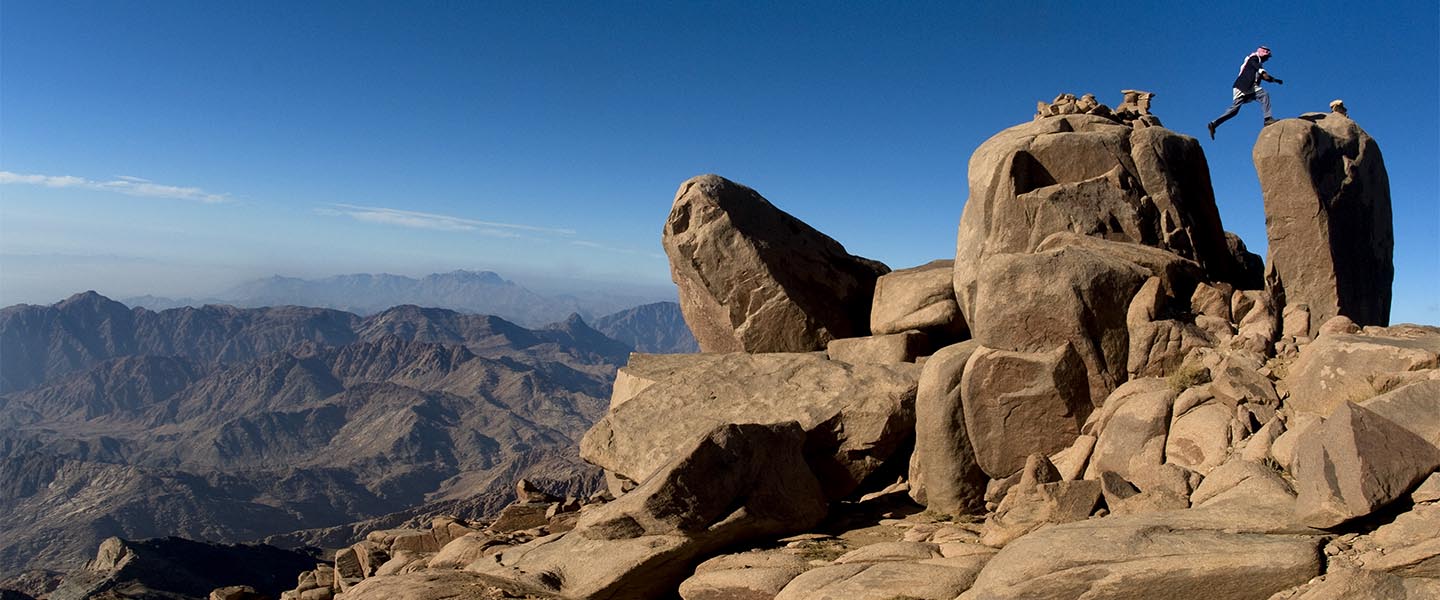 Hiking in the Sinai High range