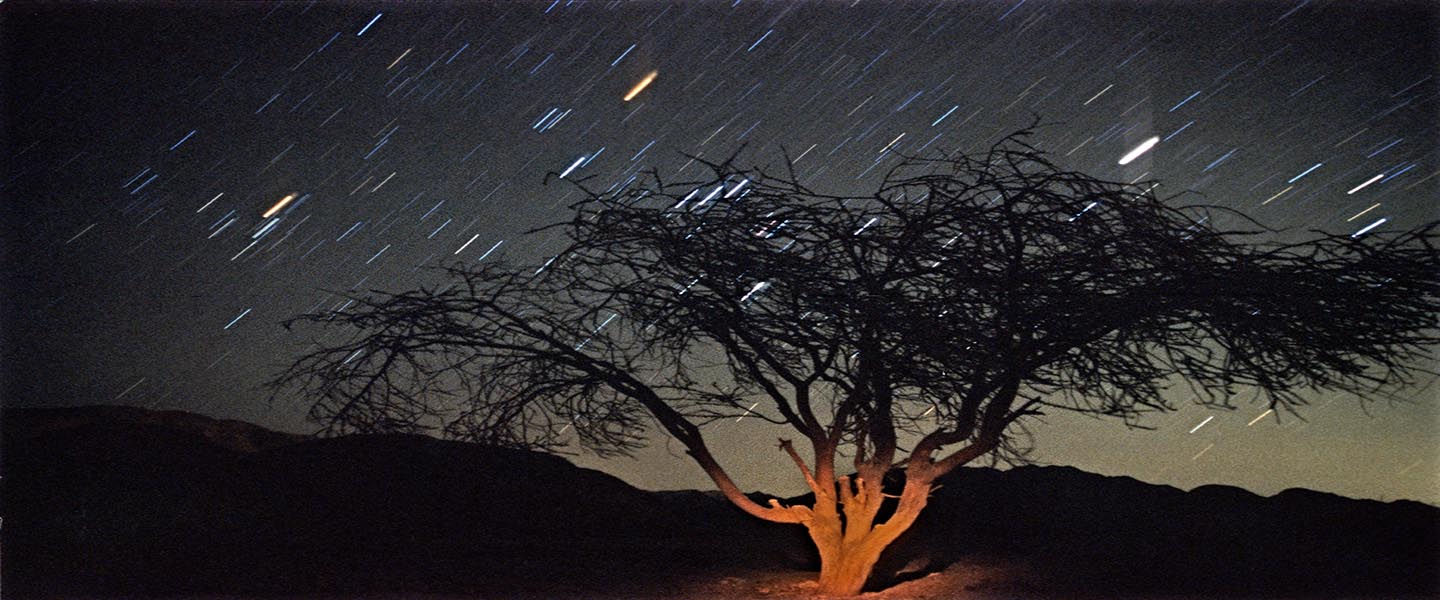 night in the Negev desert Israel